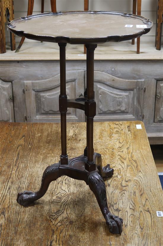 A George III mahogany tea table, W.45cm